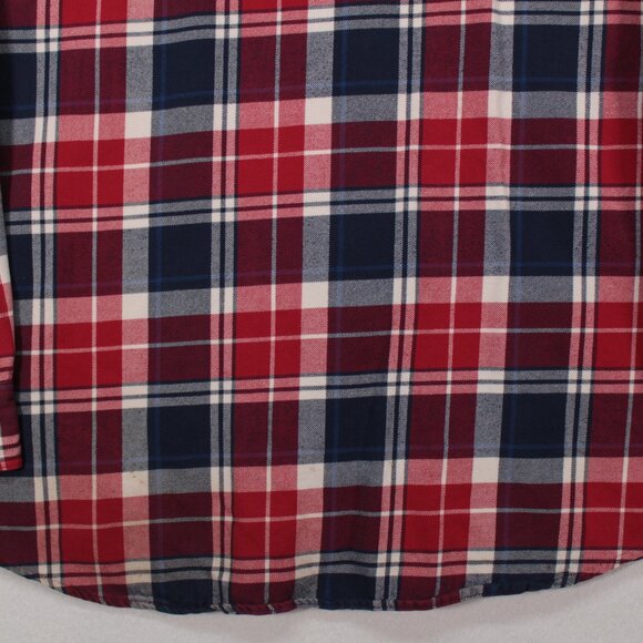 Izod Shirt Men's XXL Multicolor Long Sleeve Plaid Highland Twill Flannel - Picture 7 of 7